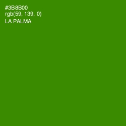#3B8B00 - La Palma Color Image
